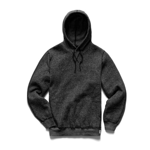  REIGNING CHAMP - TIGER FLEECE PULLOVER HOODIE - black / white