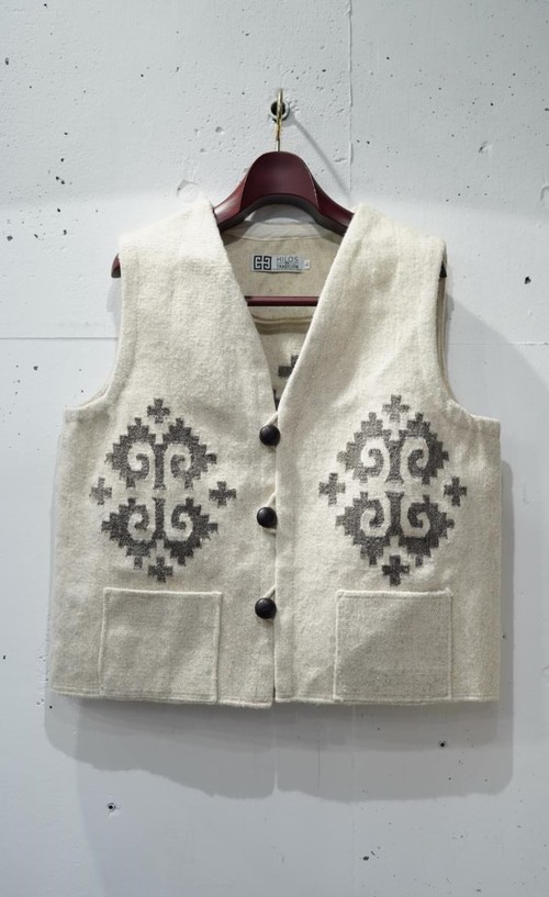  OAXACA - RUG VEST / CARACOL - WHITE