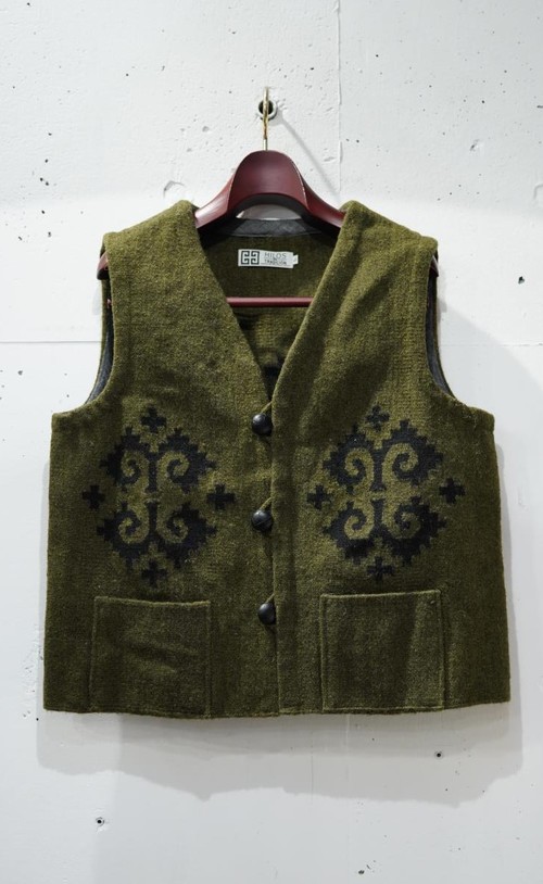  OAXACA - RUG VEST / CARACOL - OLIVE