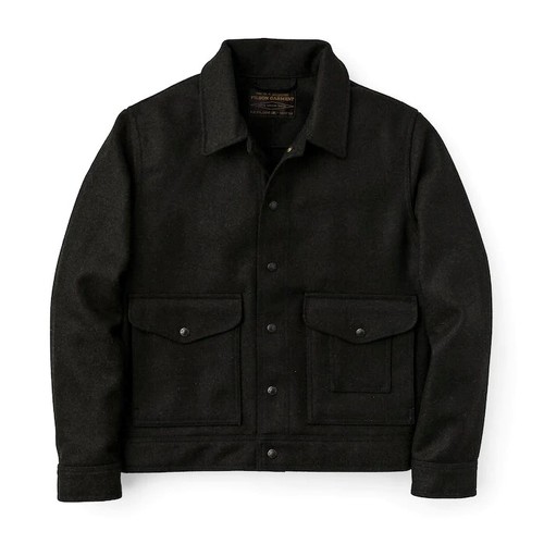  FILSON - MACKINAW WOOL WORK JACKET - BLACK
