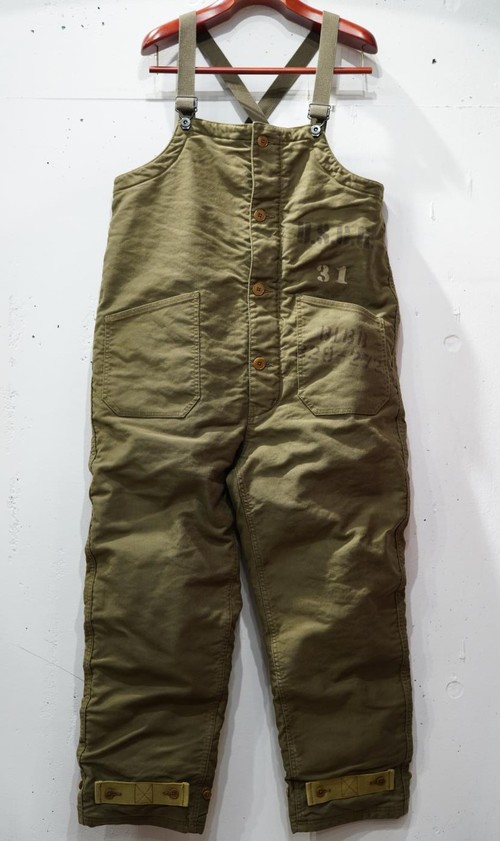  COLIMBO - OLD MIDSHIP MEN'S BIB OVERALL LINED / USCG SHIP CREW CUSTOM - OLIVE