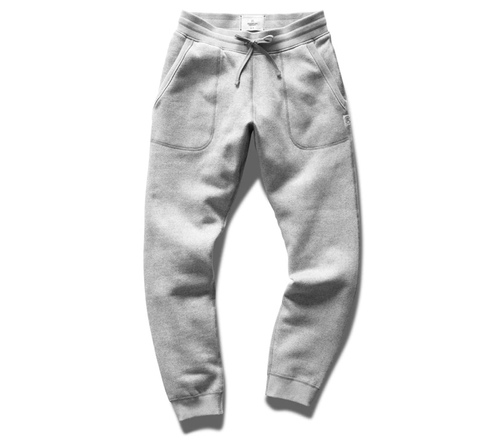  REIGNING CHAMP - SLIM SWEATPANT - TIGER FLEECE - LIGHT GRAY