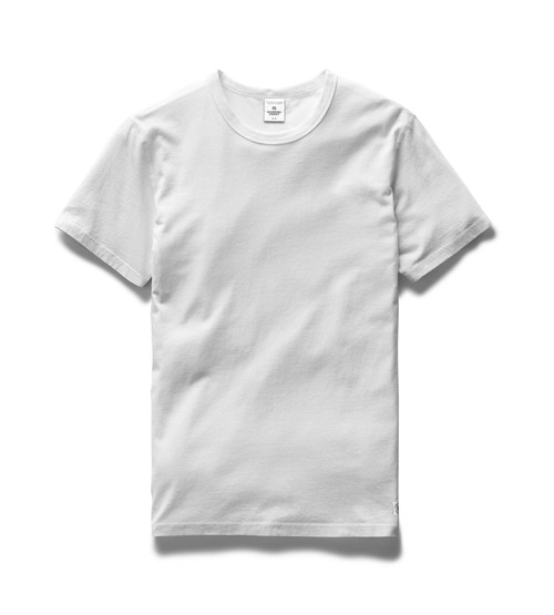  REIGNING CHAMP - LIGHTWEIGHT JERSEY T-SHIRT - WHITE 