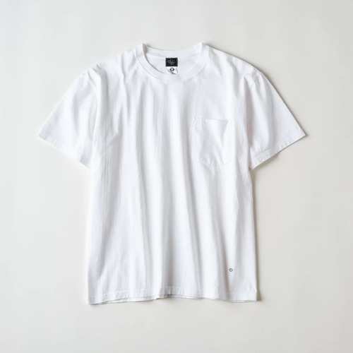  POST OVER ALLS - Crew Pocket Tee heavyweight jersey - white