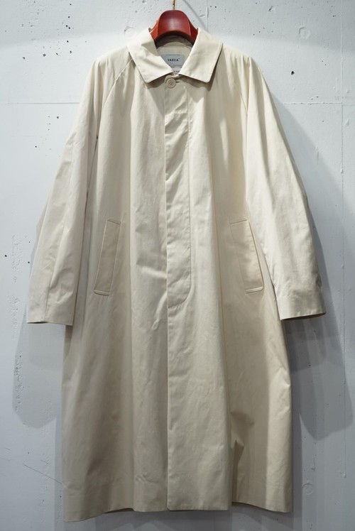  YAECA (MEN)  - SOUTIEN COLLAR COAT LONG - BEIGE
