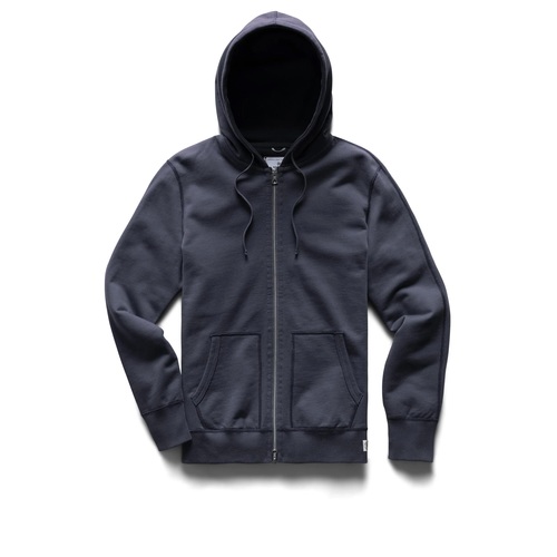  REIGNING CHAMP - MIDWEIGHT TERRY FULL ZIP HOODIE - MIDNIGHT