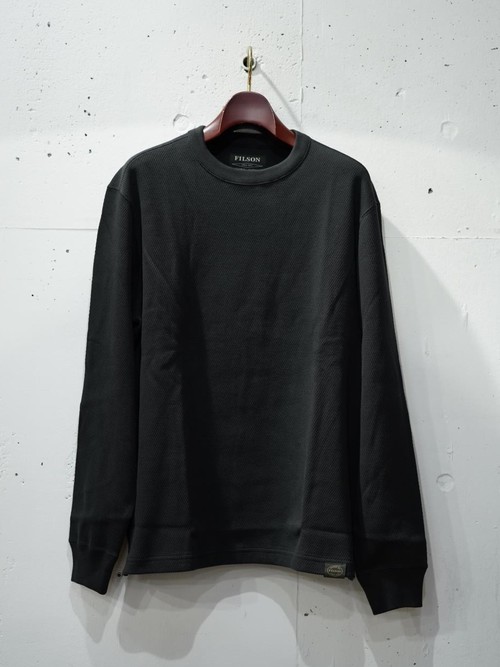 FILSON - WAFFLE KNIT THERMAL CREW - NAVY