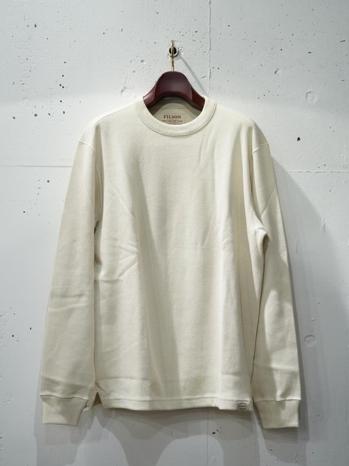  FILSON - WAFFLE KNIT THERMAL CREW - IVORY