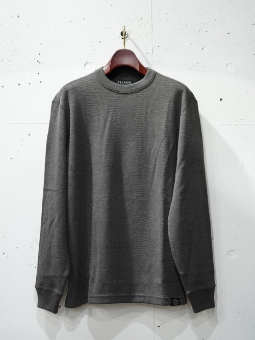  FILSON - WAFFLE KNIT THERMAL CREW - GREY