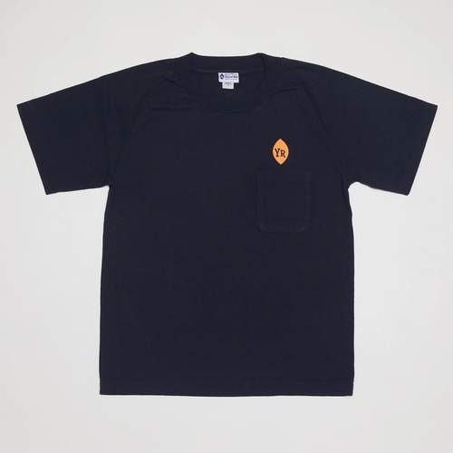  Yellow Rat - S/S RAGLAN SLEEVE POCKET TEE YR FLOWER - NAVY