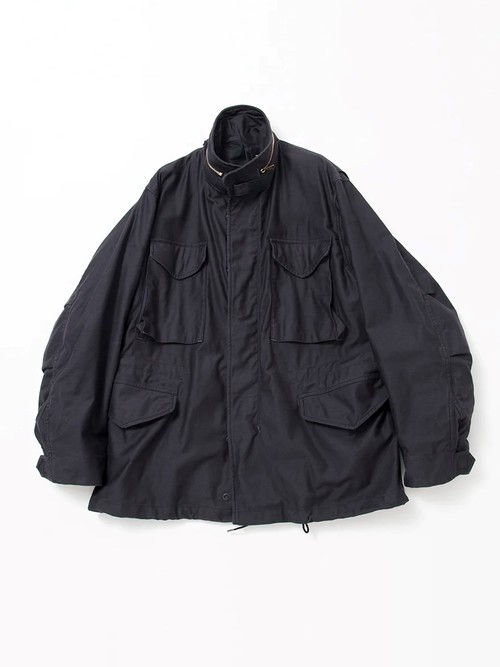  THE CORONA UTILITY  - M-65 FIELD JACKET / LIGHT BACK SATIN - Black