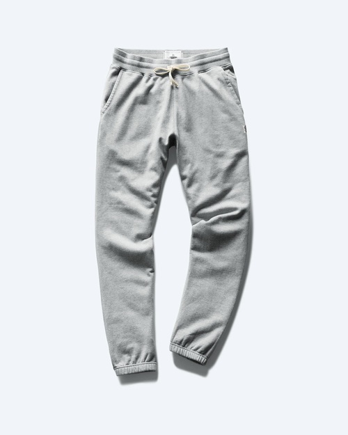  REIGNING CHAMP - MIDWEIGHT TERRY CLASSIC CUFFED SWEATPANT - H.GREY