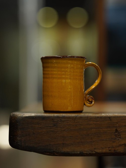  TENDER Co. - Fiddlehead Mug / Red Clay - Amber Glazed