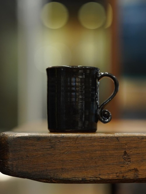  TENDER Co. - Fiddlehead Mug / Red Clay - Cobalt Blue Glazed