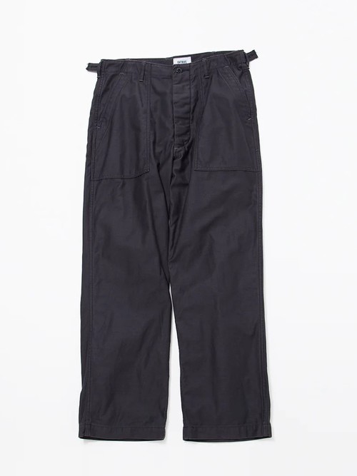  FATIGUE SLACKS - UTILITY SLACKS / BACK SATIN - BLACK