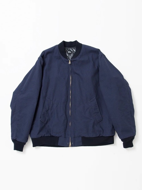  THE CORONA UTILITY - DUCKS SHORT HUNTER JACKET / HIGH DENSITY COTTON DUCK w/ BLACK QUILTING LINER - NAVY