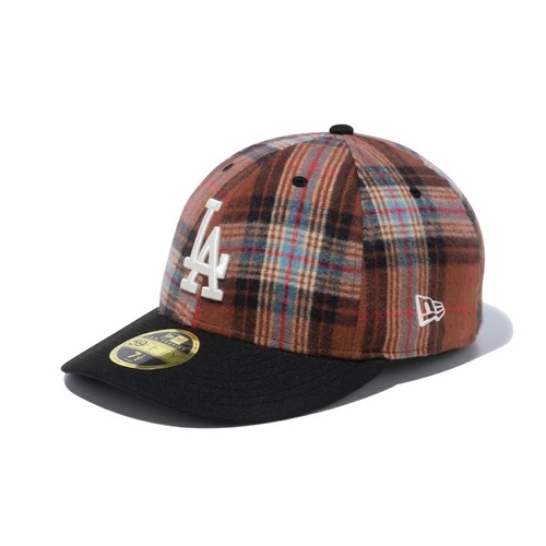  NEW ERA - LP 59FIFTY MLB Plaid / Los Angels Dodgers - BLACK CHECK