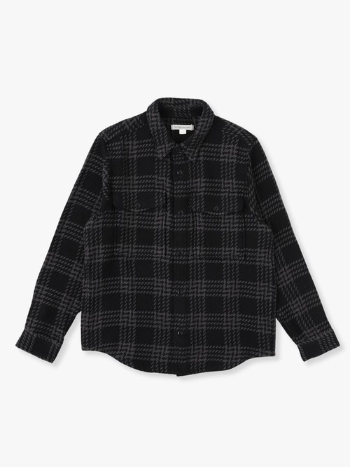  OUTER KNOWN - CLOUD WEAVE SHIRT - Gray Shadow Plaid