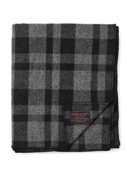  FILSON - MACKINAW WOOL BLANKET - Gray/Black