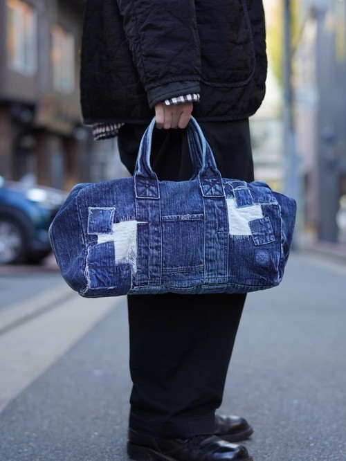  Porter Classic - VINTAGE DENIM BAG S - NAVY 