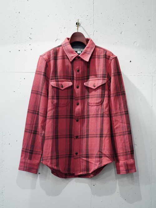  OUTER KNOWN - BLANKET SHIRT - Dusty Red Cusco Plaid