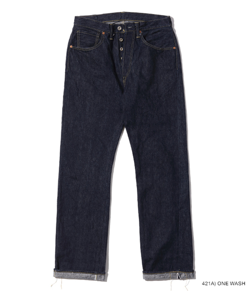  SUGAR CANE  - Super “Denim” Collectibles #09 13.5oz. BLUE DENIM WAIST OVERALLS “S1943” MODEL -