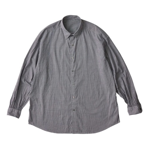  Porter Classic - DIRECTOR’S GINGHAM CHECK SHIRT (PC ORIGINAL 140/2) W/GOLD CUFFLINKS