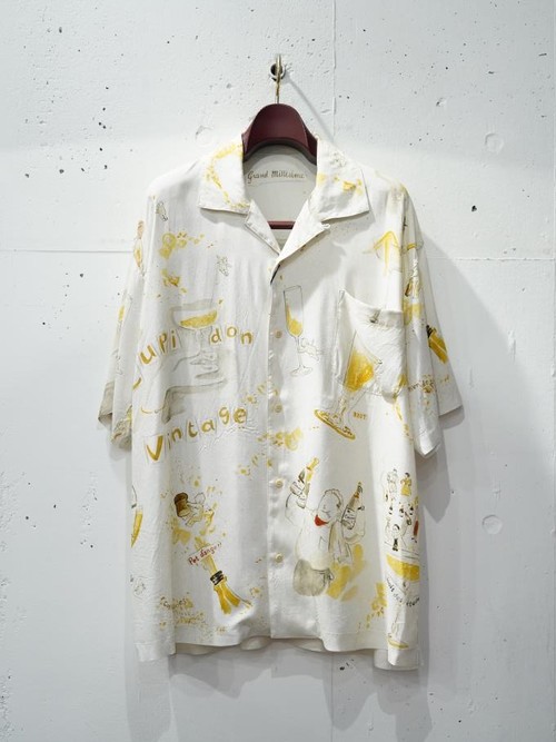  PORTER CLASSIC - ALOHA SHIRT CUPIDON - Sepia / Black