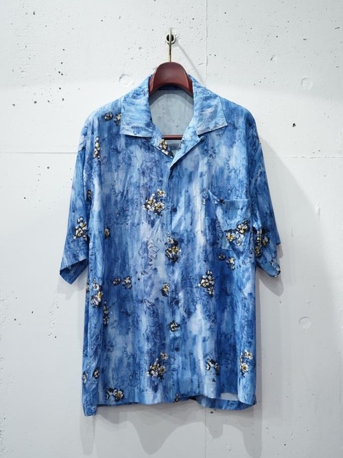  PORTER CLASSIC - ALOHA SHIRT 水彩 - Blue