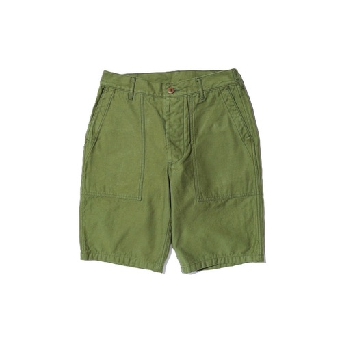  COLIMBO - 50s Army Utility Shorts “Fort Bragg Plain” - Green
