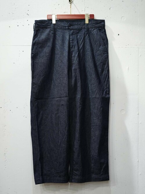  Porter Classic - CLASSIC DENIM GENE KELLY PANTS - Navy