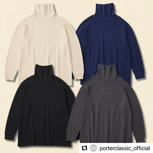  Porter Classic - H/W THERMAL TURTLENECK - Black, White, Gray