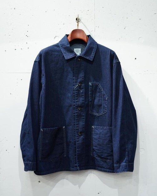  POST OVER ALLS - sylvania / 8oz denim - indigo deep wash