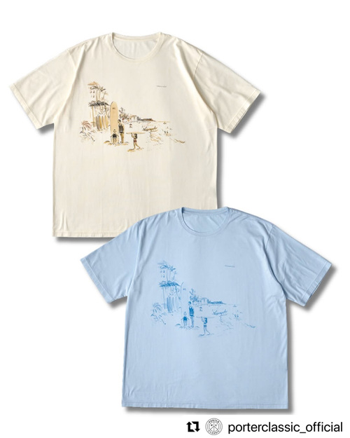 Porter Classic - T-SHIRT HAWAIIAN LOCAL FAMILY - Off-white