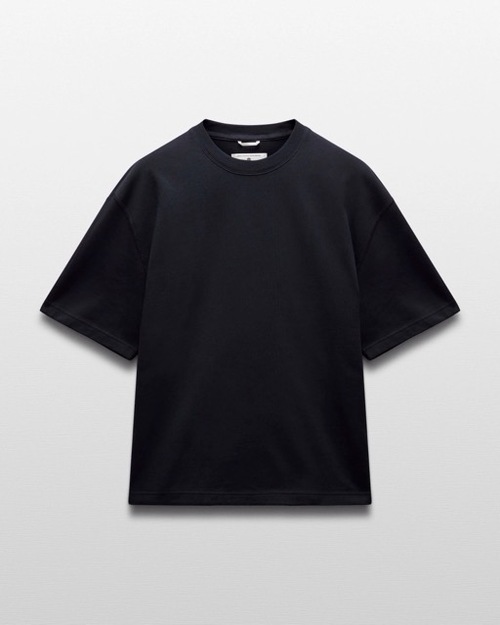  REIGNING CHAMP - HEAVYWEIGHT JERSEY RELAXED T-SHIRT - NAVY 