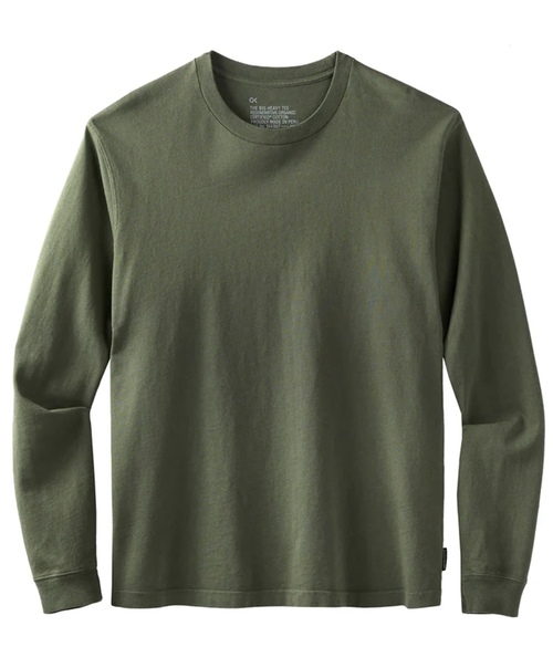  OUTER KNOWN - The Big Heavy T-shirt - Khaki
