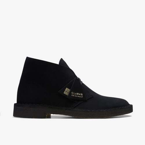  Clarks - Desert Boot - Black Suede 