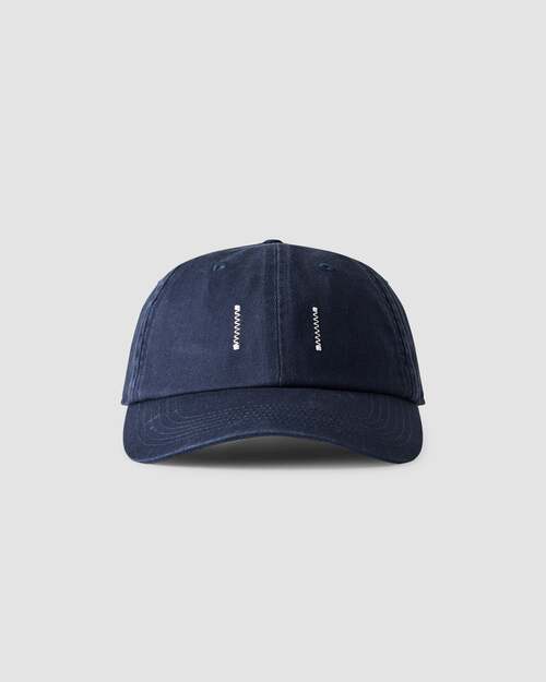  REIGNING CHAMP - COTTON CHINO LOW PRO STRAPBACK CAP - WASHED NAVY