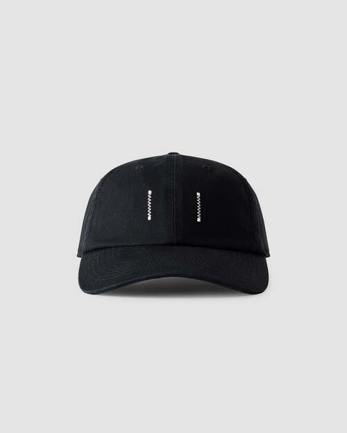  REIGNING CHAMP - COTTON CHINO LOW PRO STRAPBACK CAP - WASHED BLACK