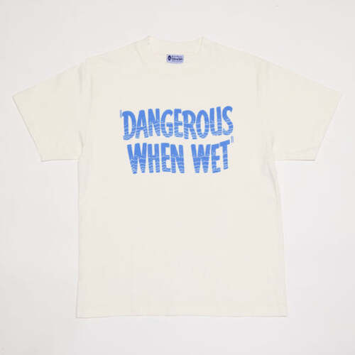  Yellow Rat - Dangerous When Wet T-shirt - White