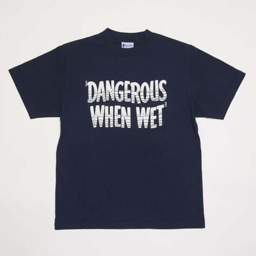  Yellow Rat - Dangerous When Wet T-shirt - Navy
