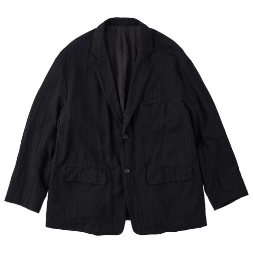  Porter Classic - PIN STRIPE CLASSIC JACKET - BLACK