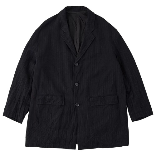  Porter Classic - PIN STRIPE BEBOP JACKET - BLACK