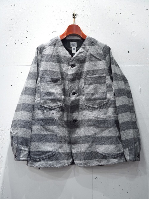  POST OVER ALLS - POST 47 DV : trashed wool - grey tones