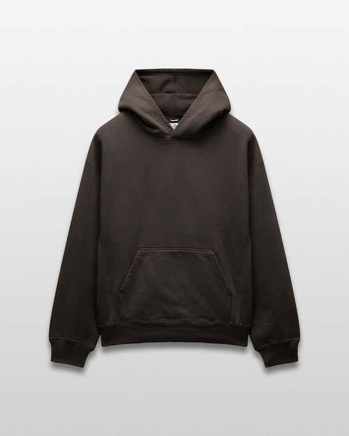  REIGNING CHAMP - BRUSHED FLEECE '97 RELAXED HOODIE - COFFEE