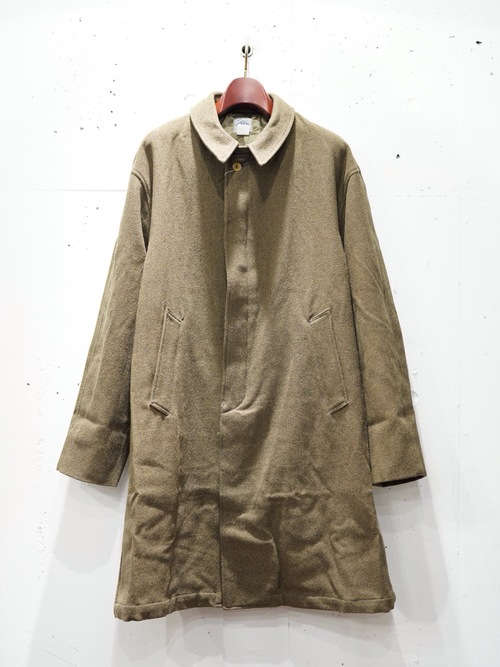  POST OVER ALLS  - USN Utility Coat : basket tweed  - BROWN