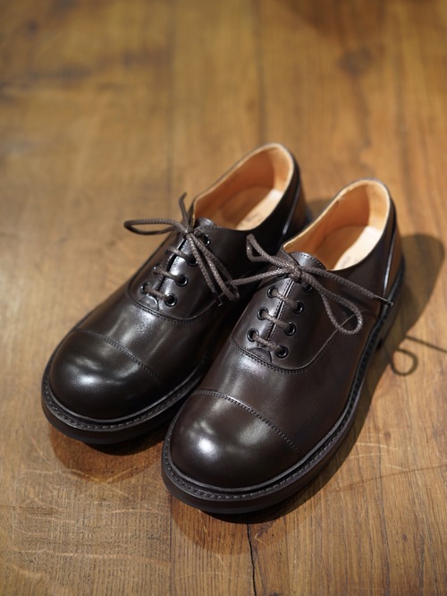  QUILP - Oxford Shoe Plain Cap Toe - Cafe Burnished (D.BROWN)