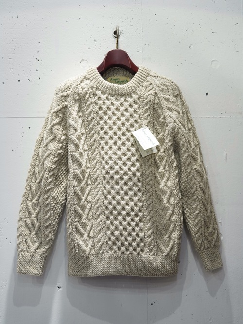  ARAN LEGEND - CREWNECK PULLOVER - OATMEAL 