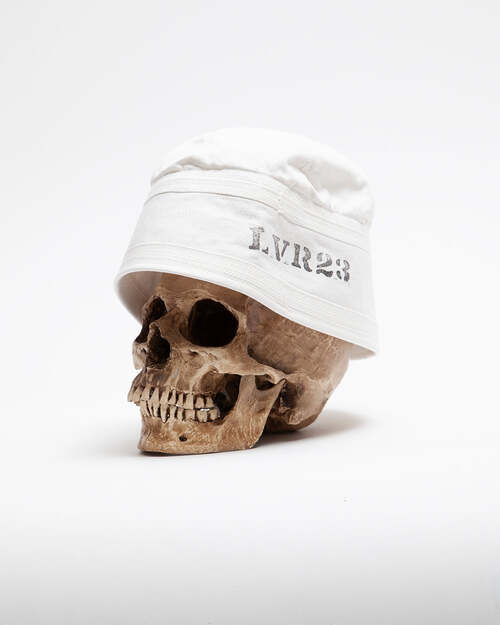  THE CORONA UTILITY - NAVY HAT - Off White