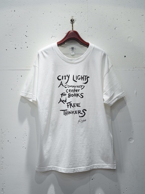  CITY LIGHTS BOOK STORE - S/S Tee “Free Thinkers” - WHITE